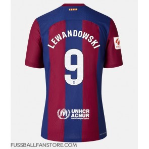 Barcelona Robert Lewandowski #9 Replik Heimtrikot 2023-24 Kurzarm
